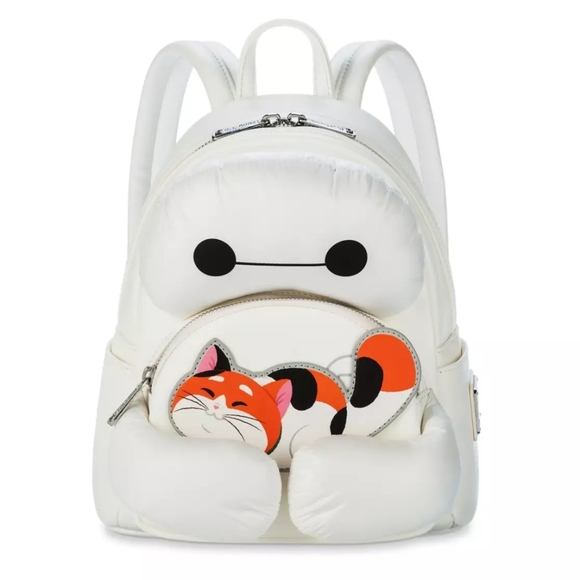 Loungefly x Disney White Baymax and Mochi Mini Backpack - Big Hero 6